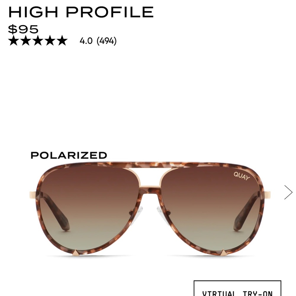 Quay Australia High Profile Sunglasses - Brown